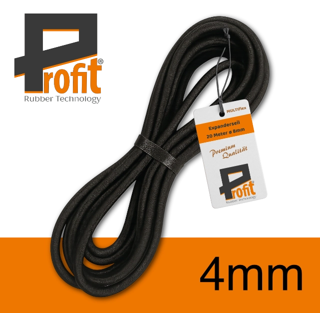 Expandergummi Laufmeter 4mm